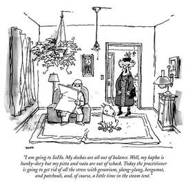 I Am Going To Soho. My Doshas Are All by George Booth