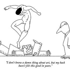 I Don't Know A Damn Thing About Art by Charles Barsotti