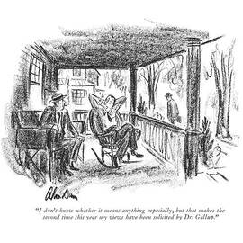 I Don't Know Whether It Means Anything Especially by Alan Dunn