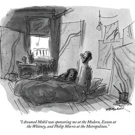 I Dreamed Mobil Was Sponsoring Me At The Modern by James Stevenson