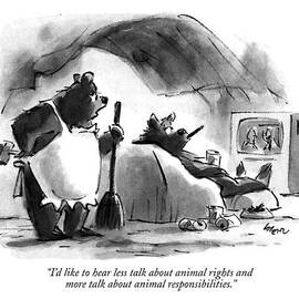 I'd Like To Hear Less Talk About Animal Rights by Lee Lorenz