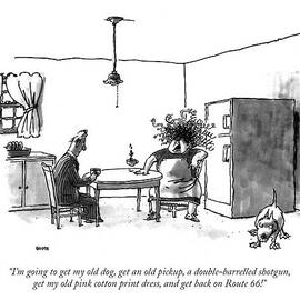 I'm Going To Get My Old Dog by George Booth