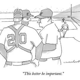 In A Baseball Game by Michael Crawford