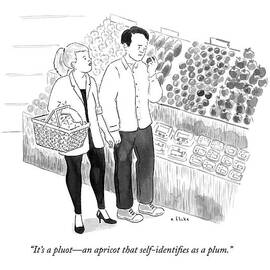 In The Produce Section Of A Grocery Store by Emily Flake