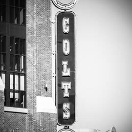 Indianapolis Colts Sign Picture in Black and White by Paul Velgos