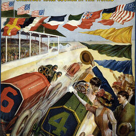 Indianapolis Motor Speedway 1909 by Georgia Clare