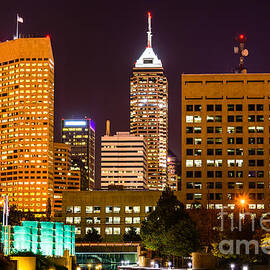Indianapolis Skyline at Night Picture by Paul Velgos