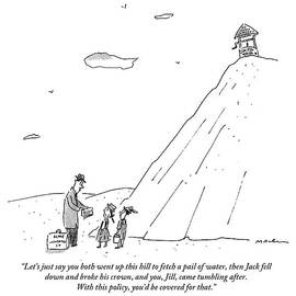 Insurance Man Explains Policy To Jack And Jill by Michael Maslin