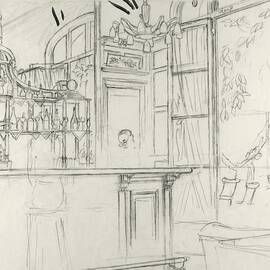 Interior Of The Grand Conde Bar by Carl Oscar August Erickson