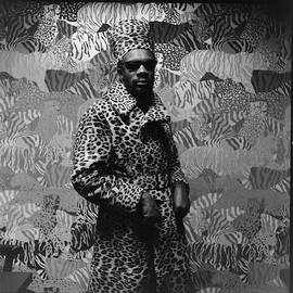 Isaac Hayes Wearing Leopard Print by Peter Hujar