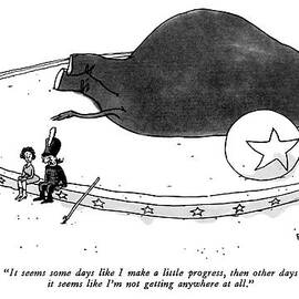 It Seems Some Days Like I Make A Little Progress by George Booth