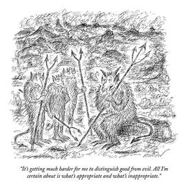 It's Getting Much Harder For Me To Distinguish by Edward Koren