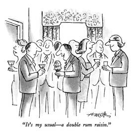 It's My Usual - A Double Rum Raisin by Henry Martin