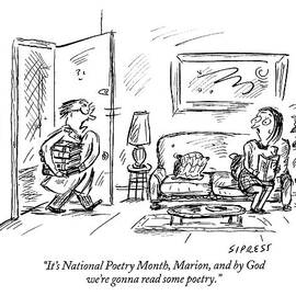 It's National Poetry Month by David Sipress