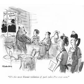 It's The Most Blatant Violation Of Park Rules by James Stevenson