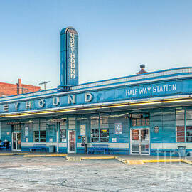 Jackson Greyhound Bus Station V by Clarence Holmes