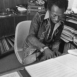 Jazz Musician Miles Davis Composing by Mark Patiky