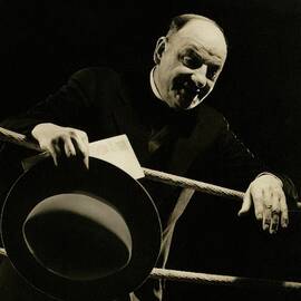 Joe Humphreys Leaning Over The Ropes Of A Boxing by Anton Bruehl