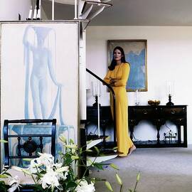 Justine Cushing At Home by Horst P. Horst