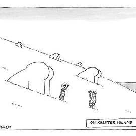 Keister Island -- Statues Of Butts Instead by Jack Ziegler