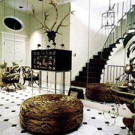 Kenneth Jay Lane's Entrance Hall by Horst P. Horst