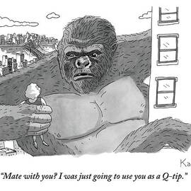 King Kong, Climbing A Building, Addresses A Woman by Zachary Kanin