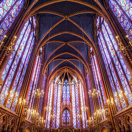 La Sainte-chapelle Upper Chapel, Paris by Joe Daniel Price