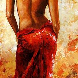 Lady in red 27 by Emerico Imre Toth
