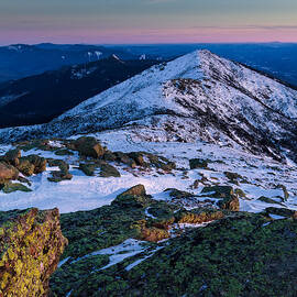 Lafayette To Lincoln Winter On Franconia Ridge. by Jeff Sinon