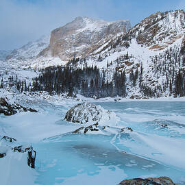 Lake Haiyaha Winter by Cascade Colors