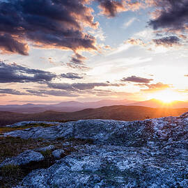 Last Rays. Sunset On Foss Mountain. by Jeff Sinon