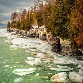 Late Winter At Cave Point by Duluth To Door County Photography