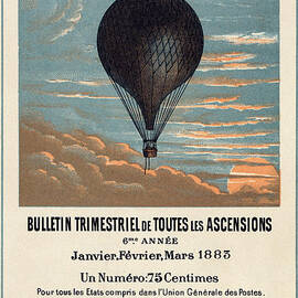 Le Ballon advertising for French aeronautical journal by Georgia Clare