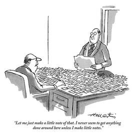 Let Me Just Make A Little Note Of That by Henry Martin