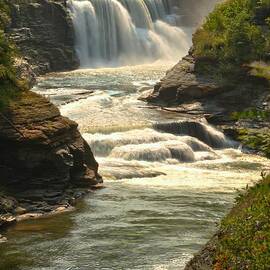 Letchworth Lower Falls Portrait by Adam Jewell