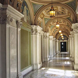 Library of Congress Hallway Washington DC by Mary Lee Dereske