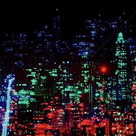 Lights Of New York City by Erich Locker