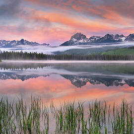 Little Redfish Lake, Sawtooth Mountains by Alan Majchrowicz