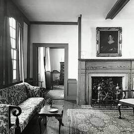 Living Room In Remodeled Farmhouse by Tom Leonard