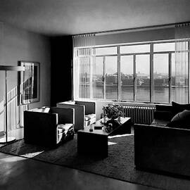 Living Room In The Ny Home Of Edward M. M by Emelie Danielson