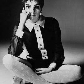 Liza Minnelli Wearing A Joan Arkin Dress by Bert Stern
