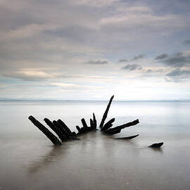Longniddry Ship Wreck by Grant Glendinning