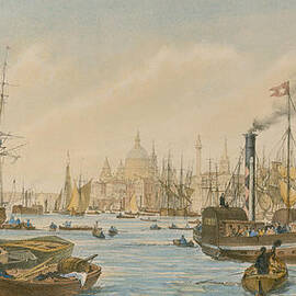 Looking towards London Bridge by William Parrot