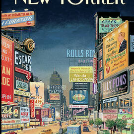 Lost Times Square by Bruce McCall