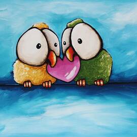 Love birds by Lucia Stewart