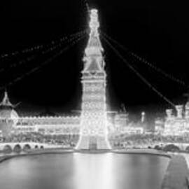 Luna Park at Night Coney Island by Georgia Clare