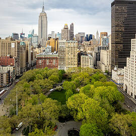 Madison Square Park Birds Eye View by Susan Candelario