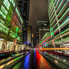 Main Street Square Christmas by David Morefield