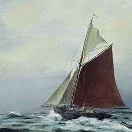 Making sail after a blow by Vic Trevett