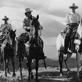 Male Models For The Gap Riding Horses by Arthur Elgort